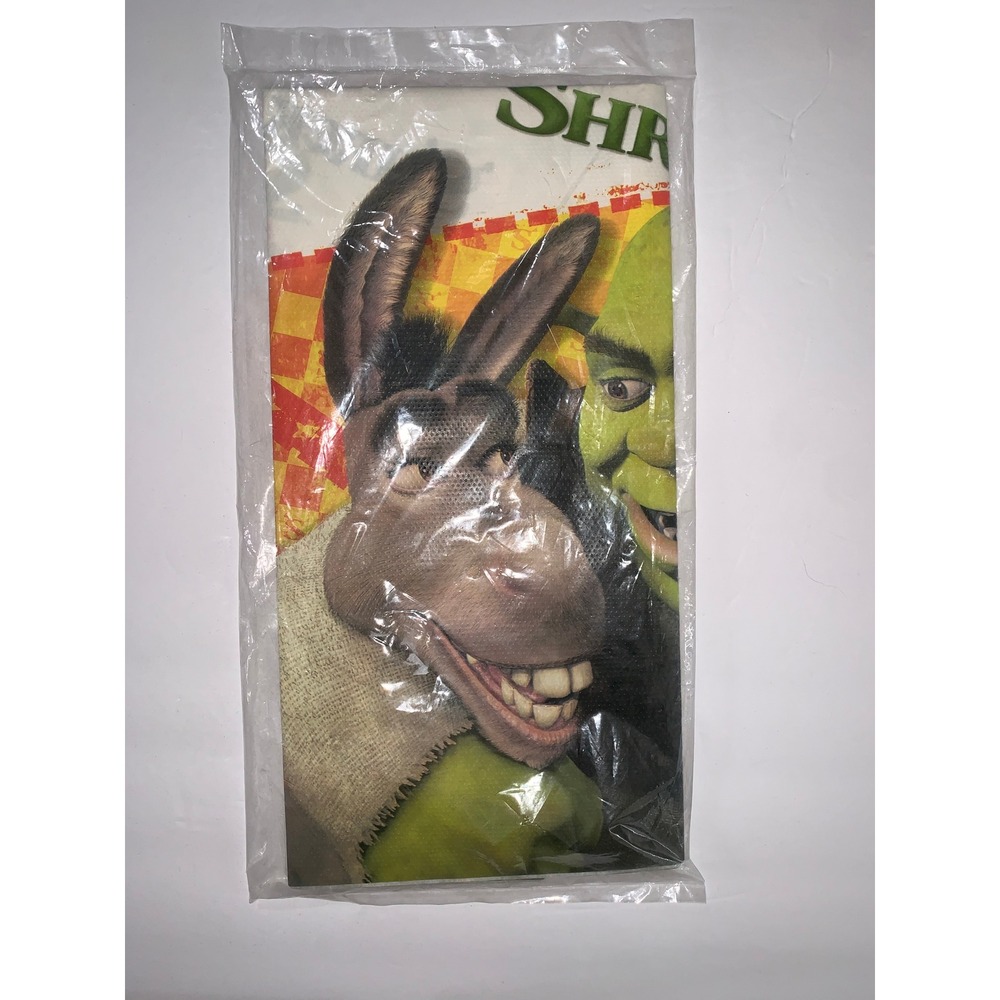 Vintage Shrek 2 Party Express Hallmark Table Cover 54x89 Plastic Tablecloth 2004 - Picture 3 of 5